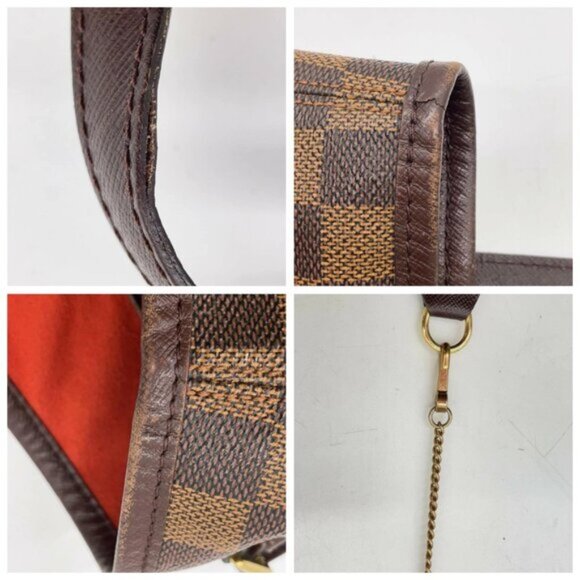 Authentic Louis Vuitton Damier Ebene Marais Bucket W/Box/Pouch 494-051825 - Picture 8 of 16